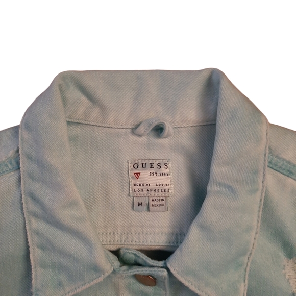 Guess Blue Jean Jacket Size Medium - Picture 3 of 3